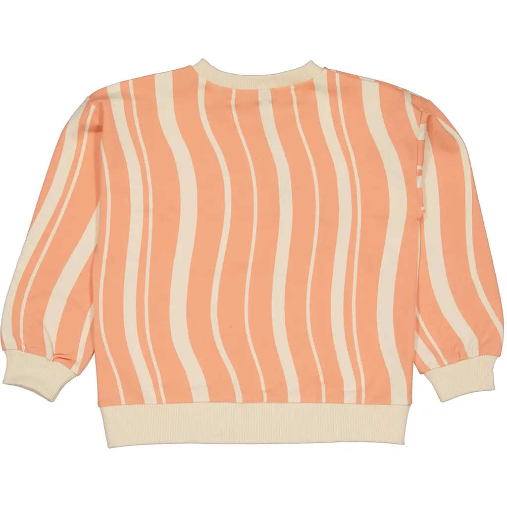 Trui sweat Fabrice (orange graphic)