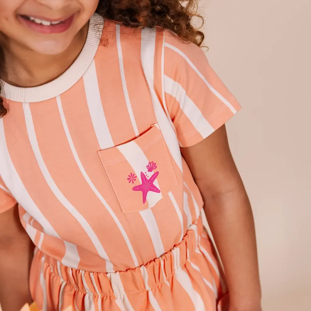 T-shirt Fabiolla (orange graphic)