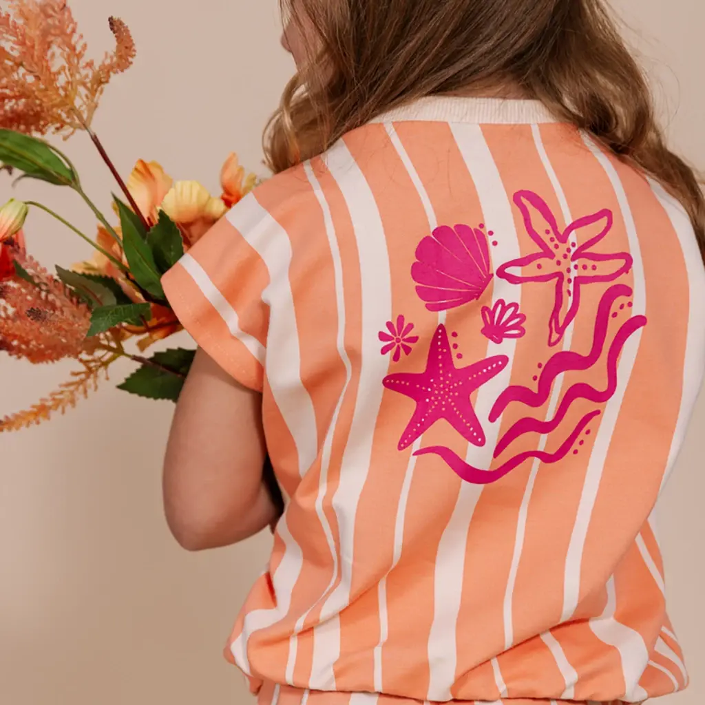 Top sweater Fean (orange graphic)