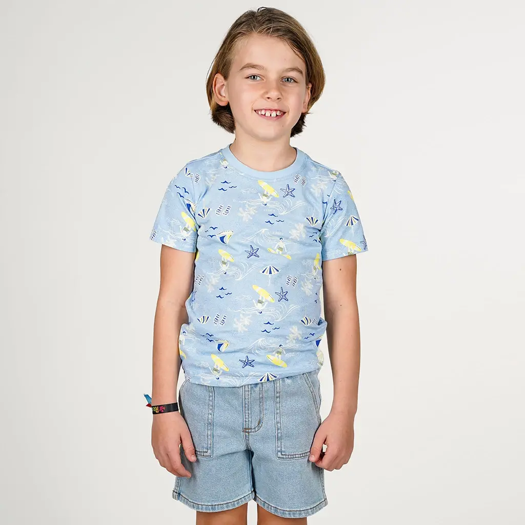 Korte spijkerbroek Piper (light denim)