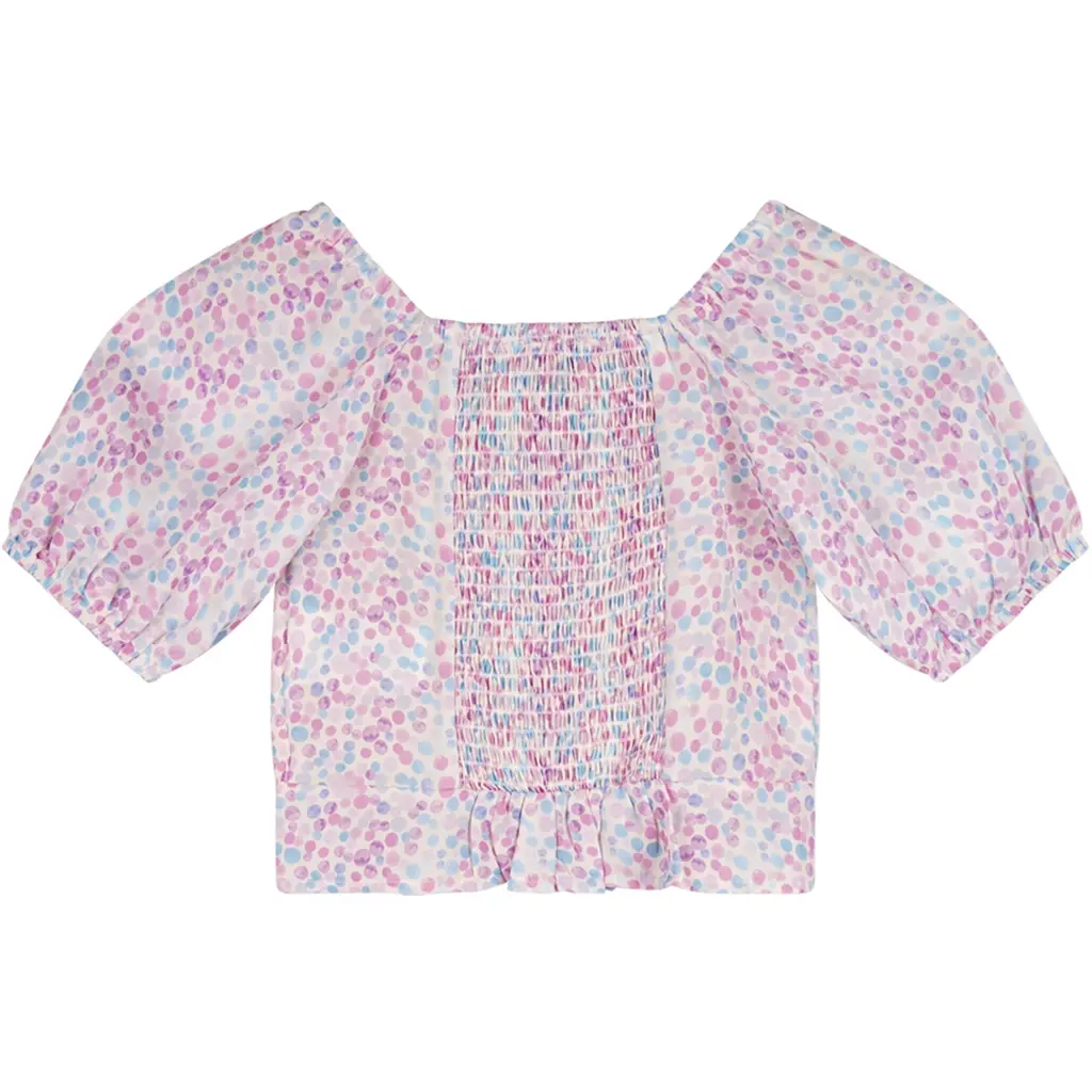 Blouse Tomas cropped (summer sky)