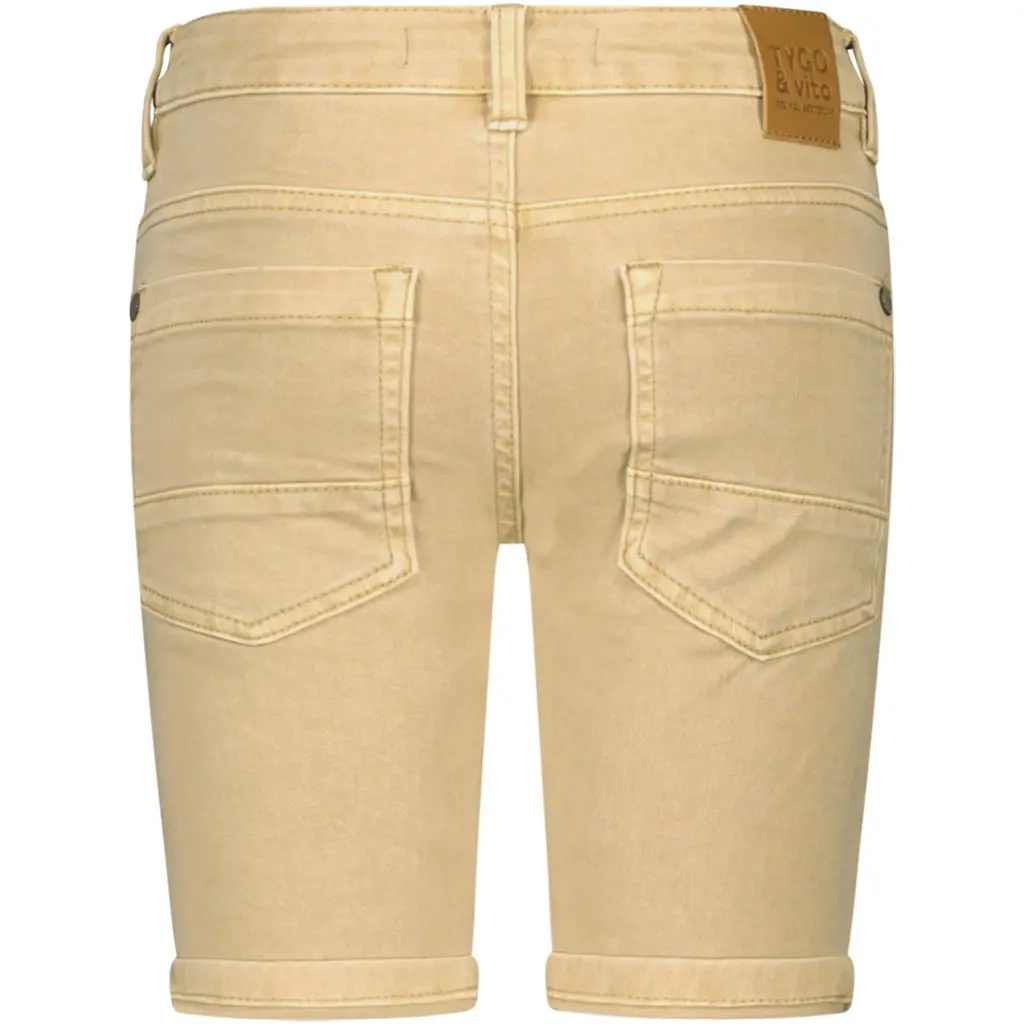 Korte broek twill Quinn (sand)