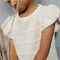 LEVV Topje gehaakt Shenna (off white)