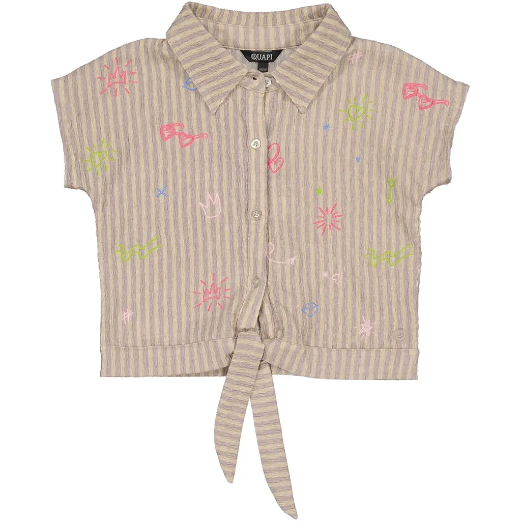 T-shirt Feyo (aop purple stripe)