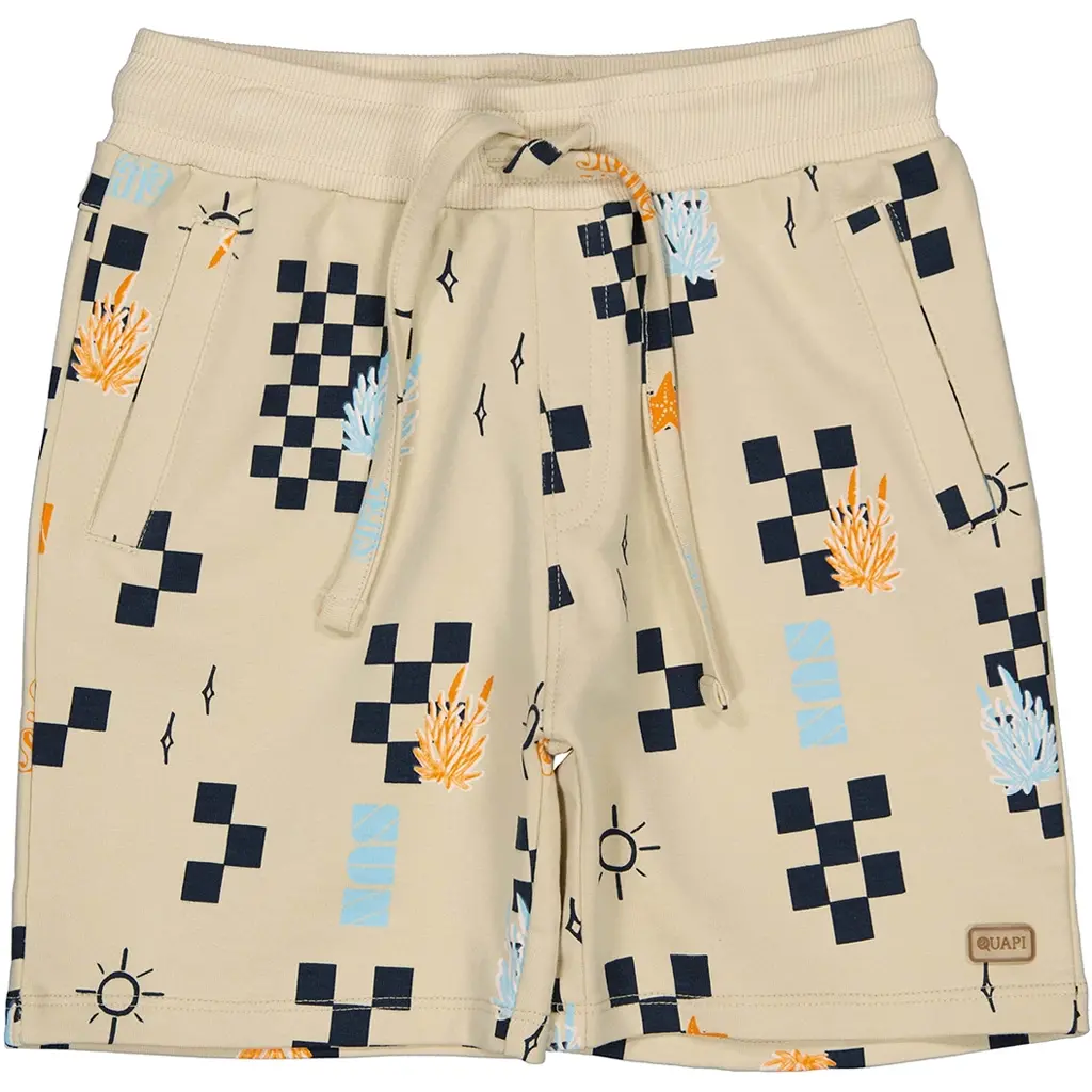 Korte broek Freek (aop sand check)