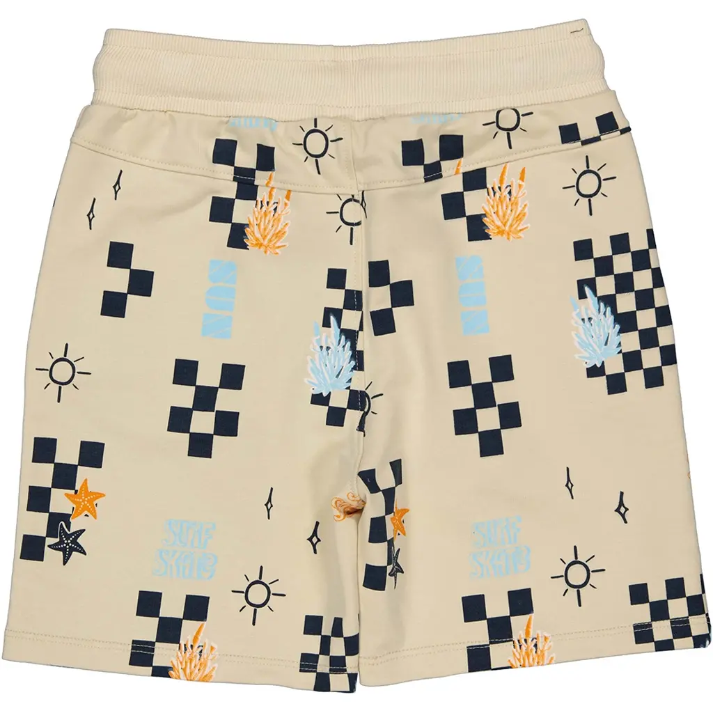 Korte broek Freek (aop sand check)