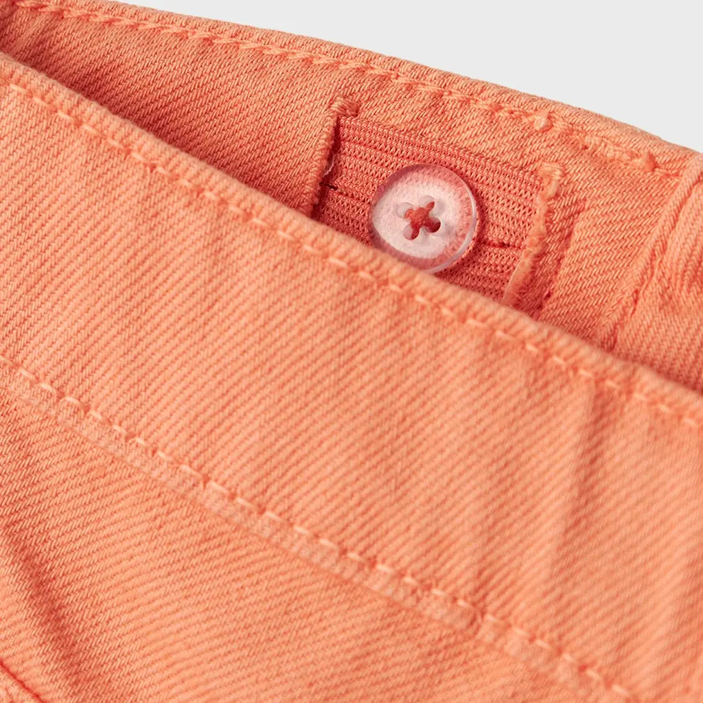 Korte broek twill MOM FIT Rose (fresh salmon)