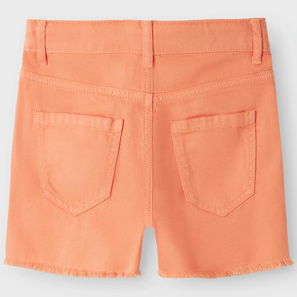 Korte broek twill MOM FIT Rose (fresh salmon)