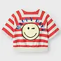 Name It T-shirt sweat CROPPED Happy (spiced coral)