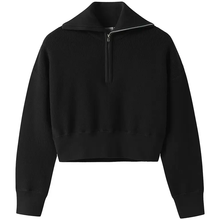 *Gebreide schipperstrui Lisen (black)