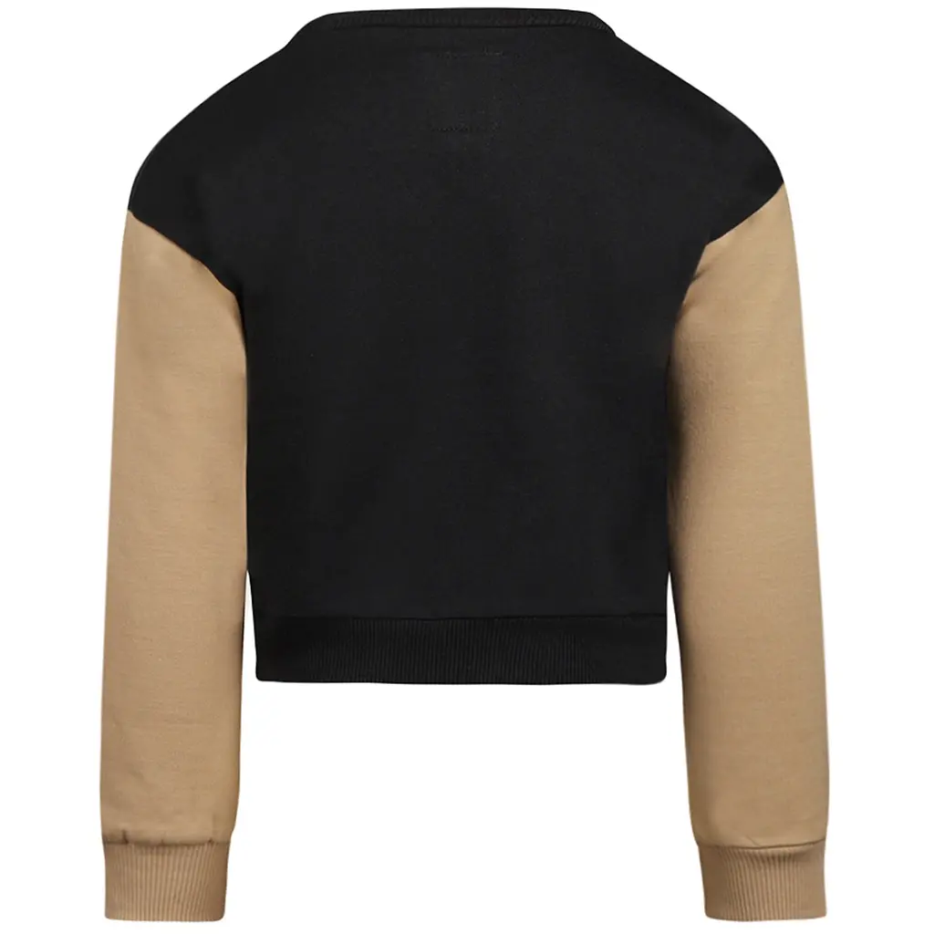 Trui cropped loose fit (faded black)