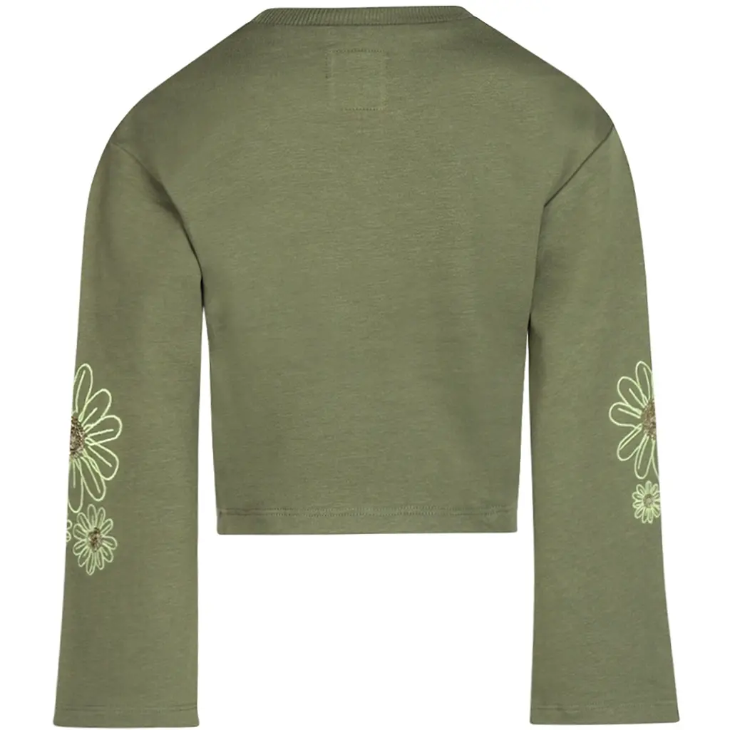 Trui cropped (army green)