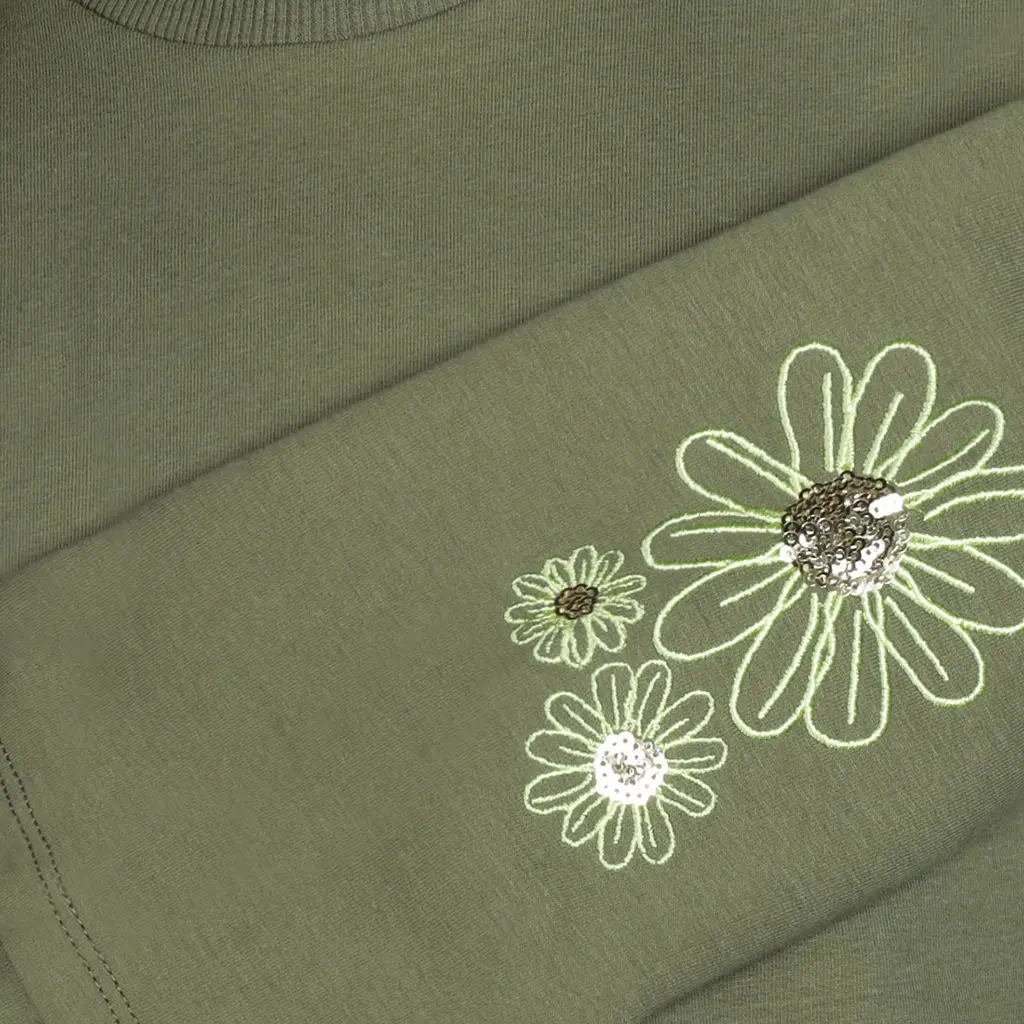 Trui cropped (army green)