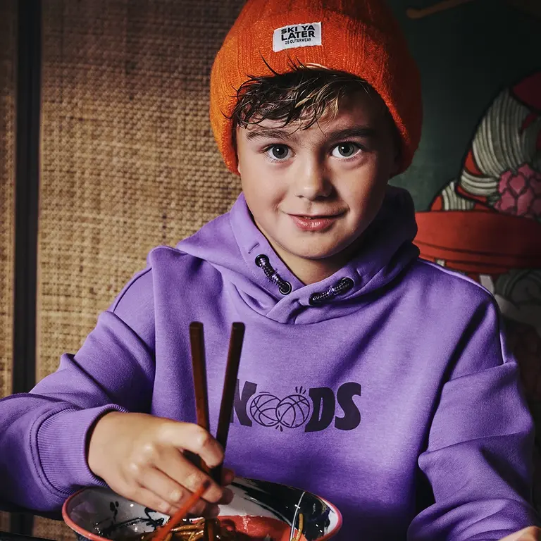 Trui heavy hoodie Jace (cosmic purple)