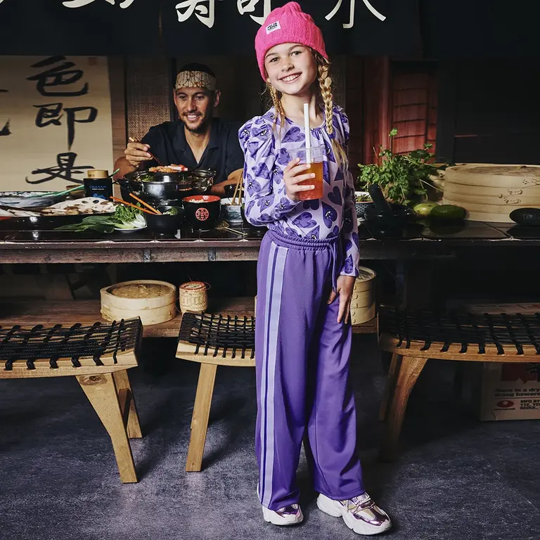 OP=OP! Joggingbroek WIDE FIT Kitana (purple chill)