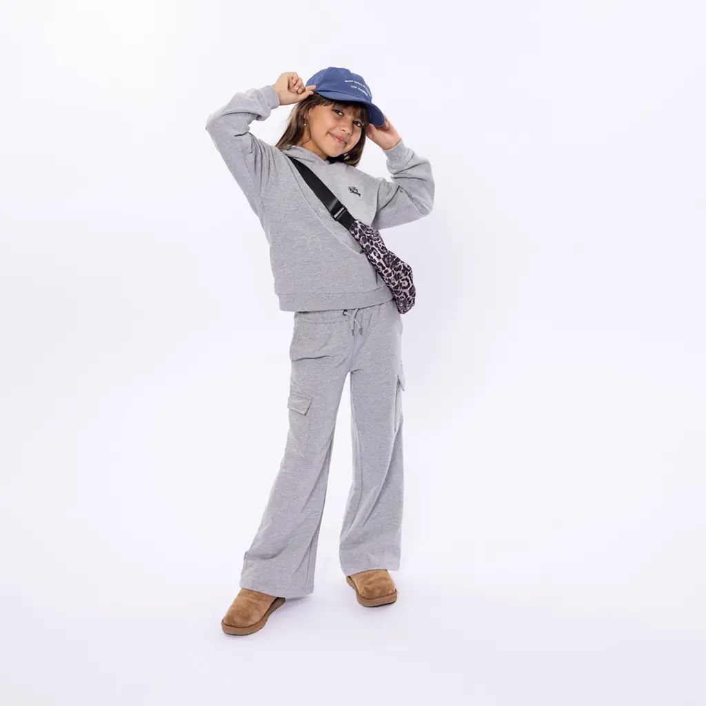 Joggingbroek wide fit (mid grey)