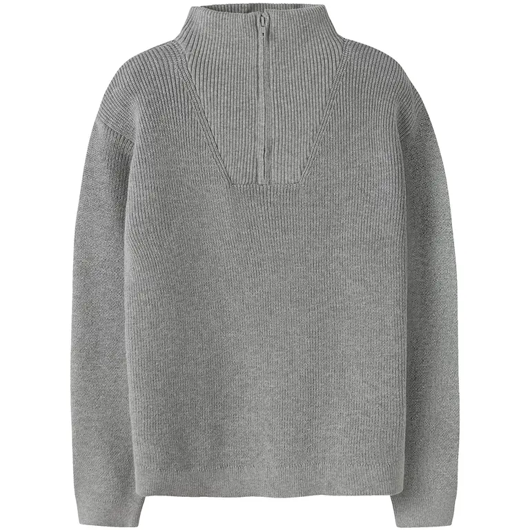 Gebreide schipperstrui  Nesolle (grey melange)
