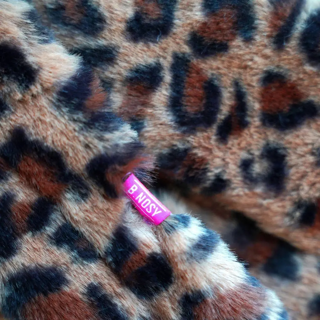 Haarband en sjaal fake fur (winter panther)