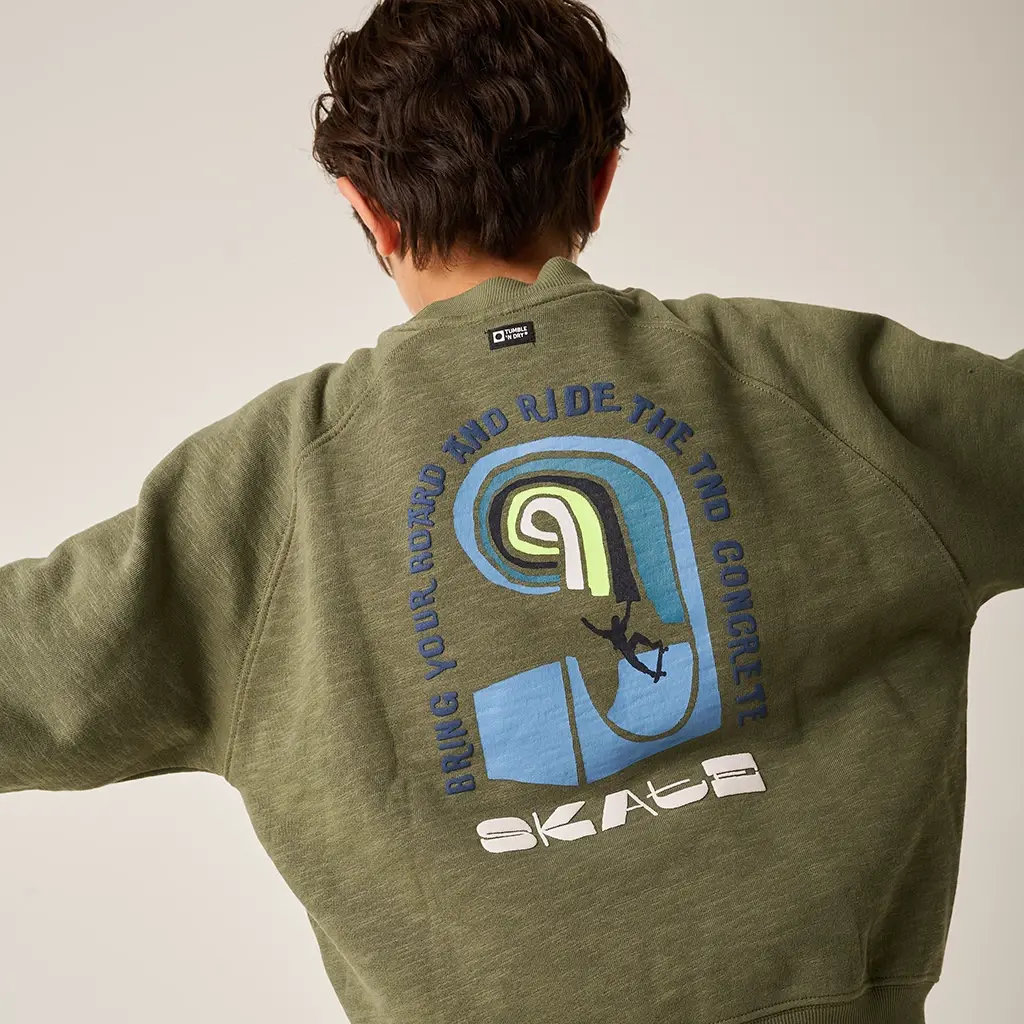 Trui Halfpipe backprint (central green)