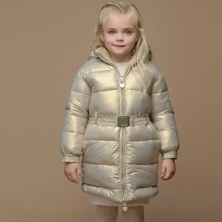 Winterjas Bibi REVERSIBLE shiny (hearts of gold)