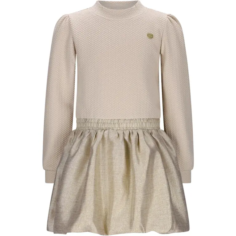 Jurk Salloon glitter (café au lait)