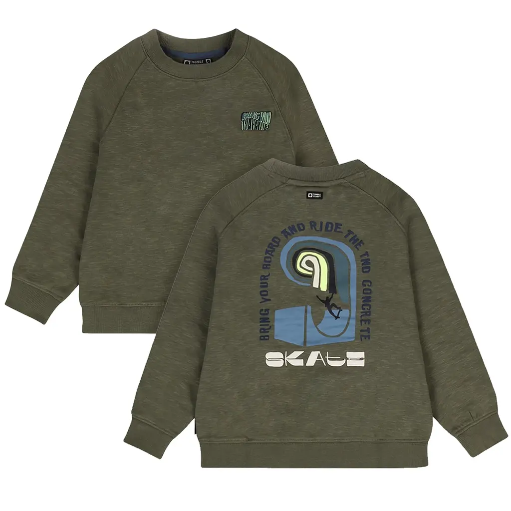 Trui Halfpipe backprint (central green)