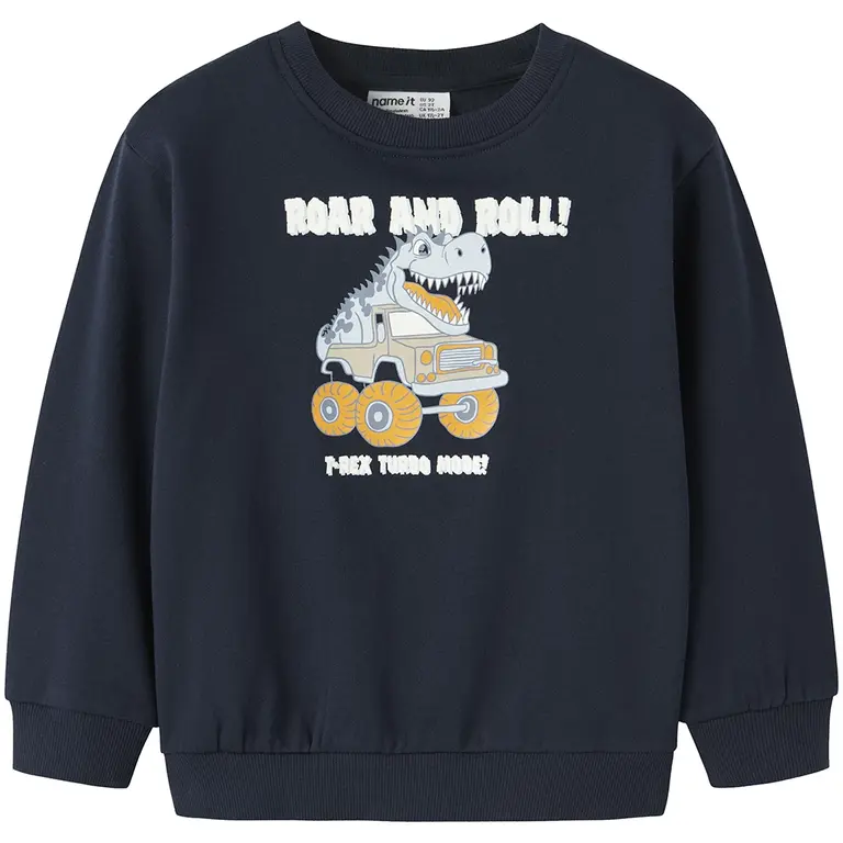 Trui sweat Vildar (navy blazer dino car)