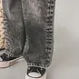 Your Wishes Spijkerbroek glitter wide fit (acid grey)