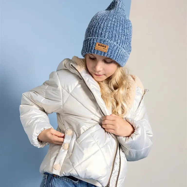 Set gebreide sjaal en muts Rana (blauw)