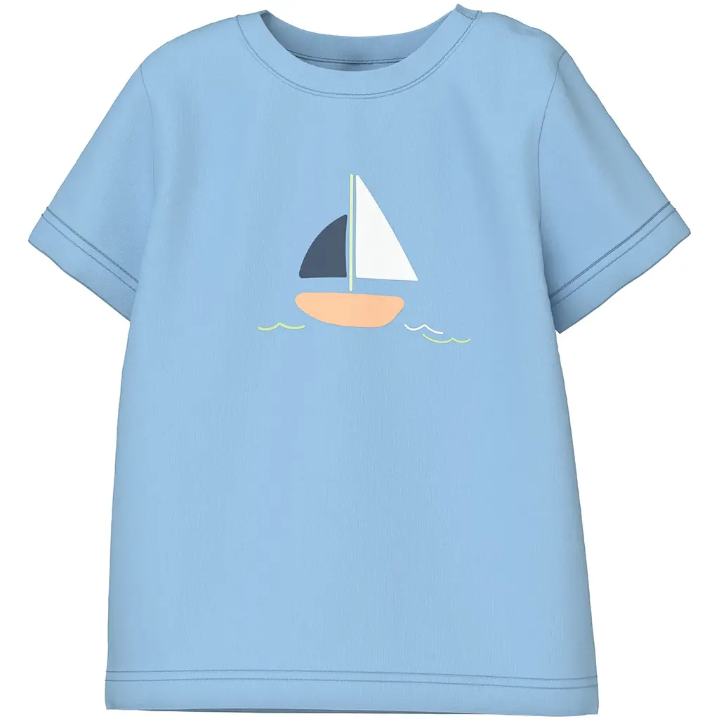 T-shirt Vacion (airy blue boat)