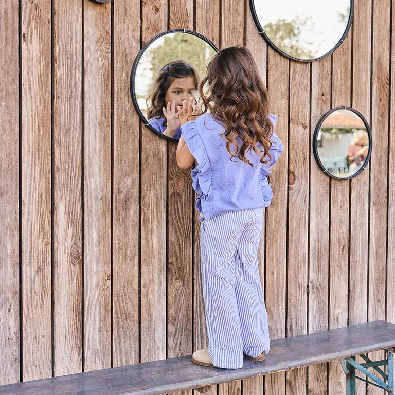 Broek wide fit stripe (lolite)