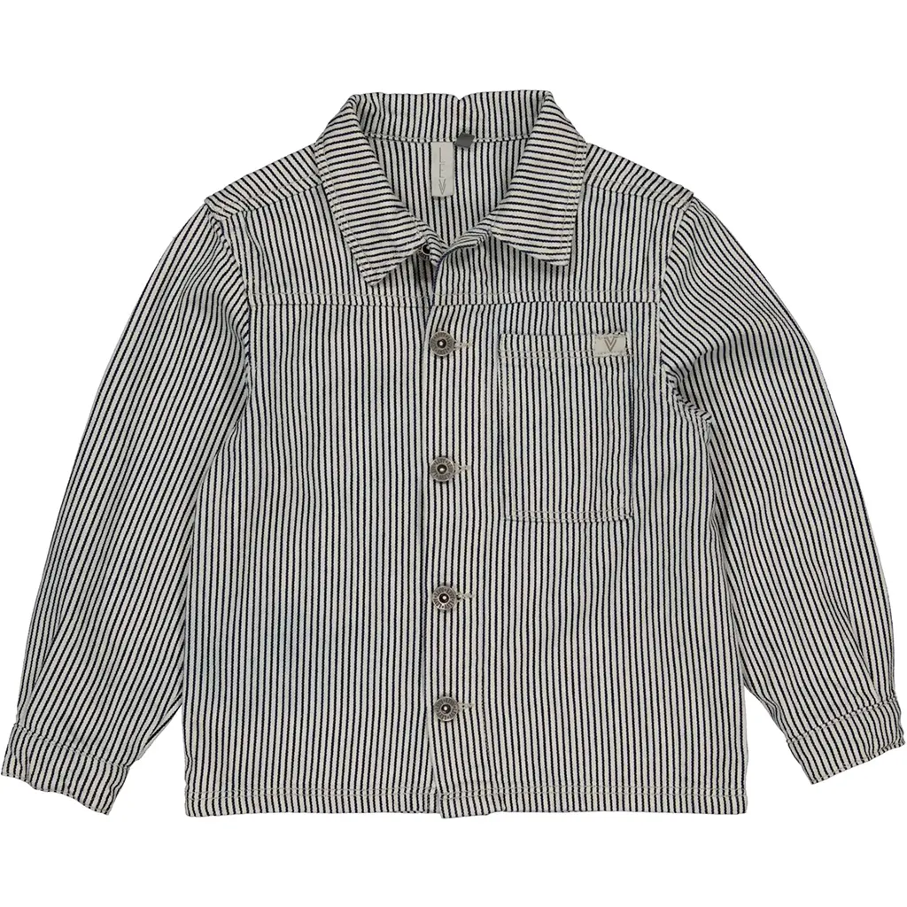 Spijkerjasje Boris (aop blue stripe)