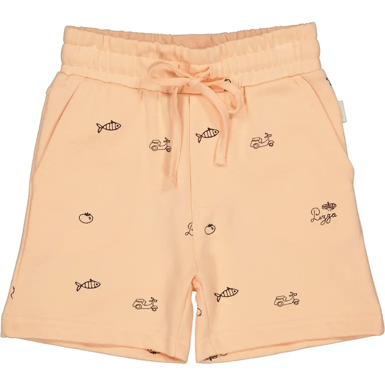 Korte broek Eric (aop orange sketch)