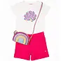 Someone T-shirt Zora pailletten (ecru)