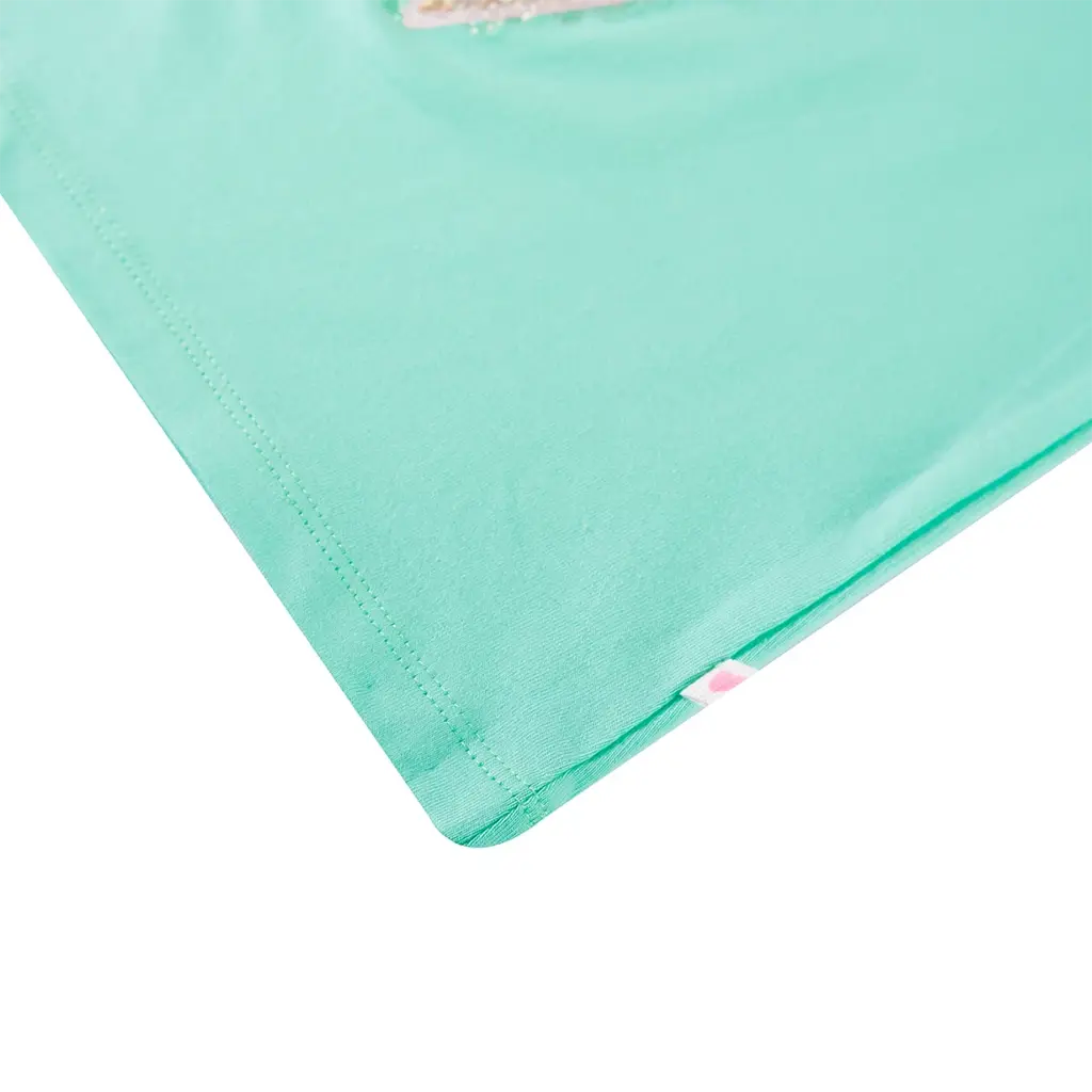 T-shirt Lou pailletten (mint)