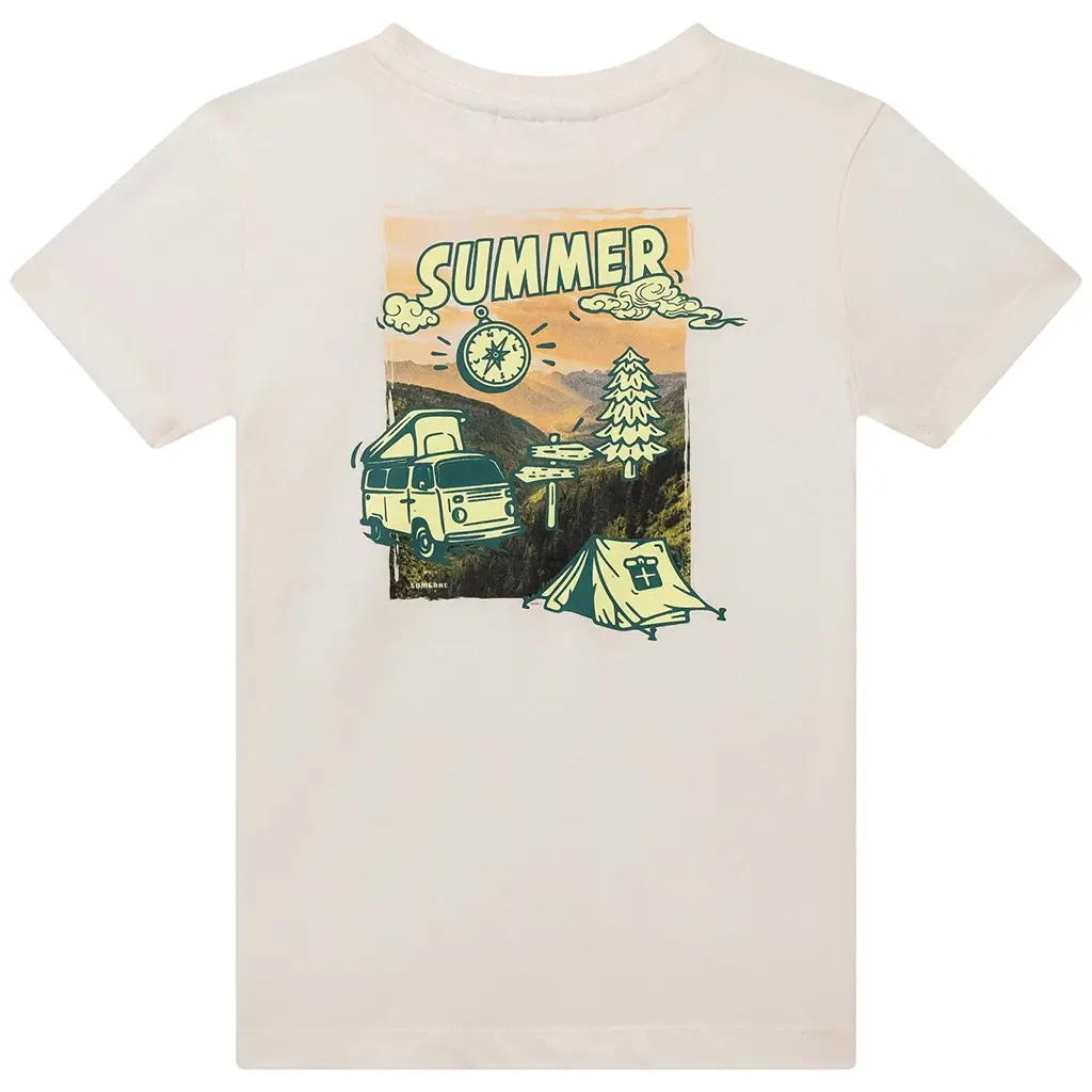 T-shirt Isaac backprint (ecru)