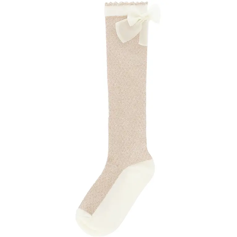 Kniesokken Rhonda glitter (gold/pearl)