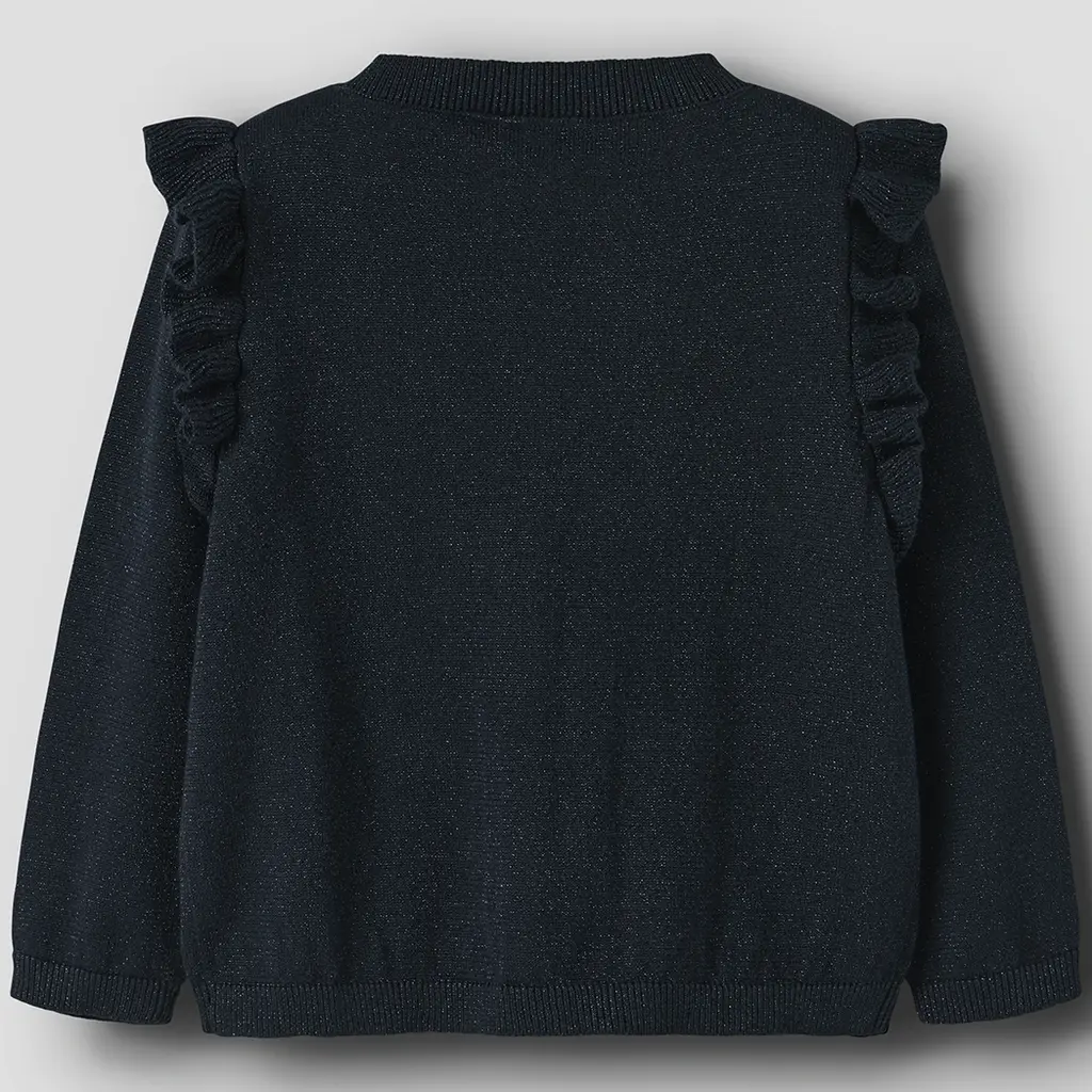 Gebreid glitter vestje Fabinne (dark sapphire)