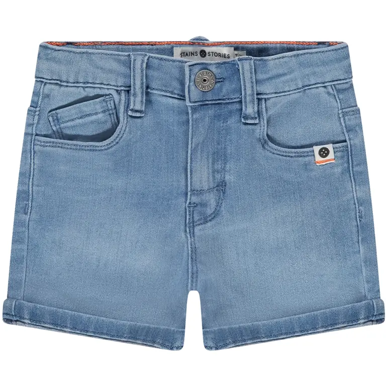 Korte spijkerbroek (medium blue)