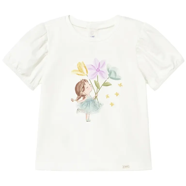 T-shirtje (natur-lake)