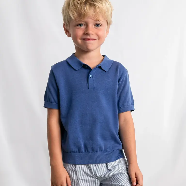 Broek linen (blue strip)