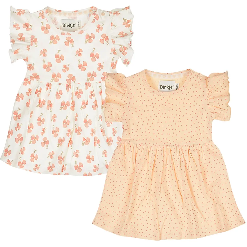 Twee zomer jurkjes (peach)