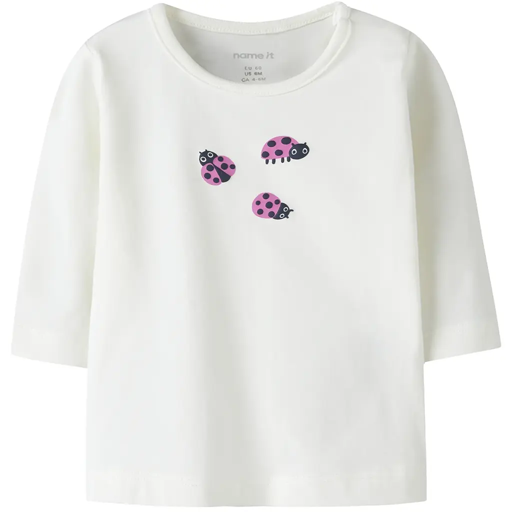 Longsleeve Vubie (cloud dancer ladybug)