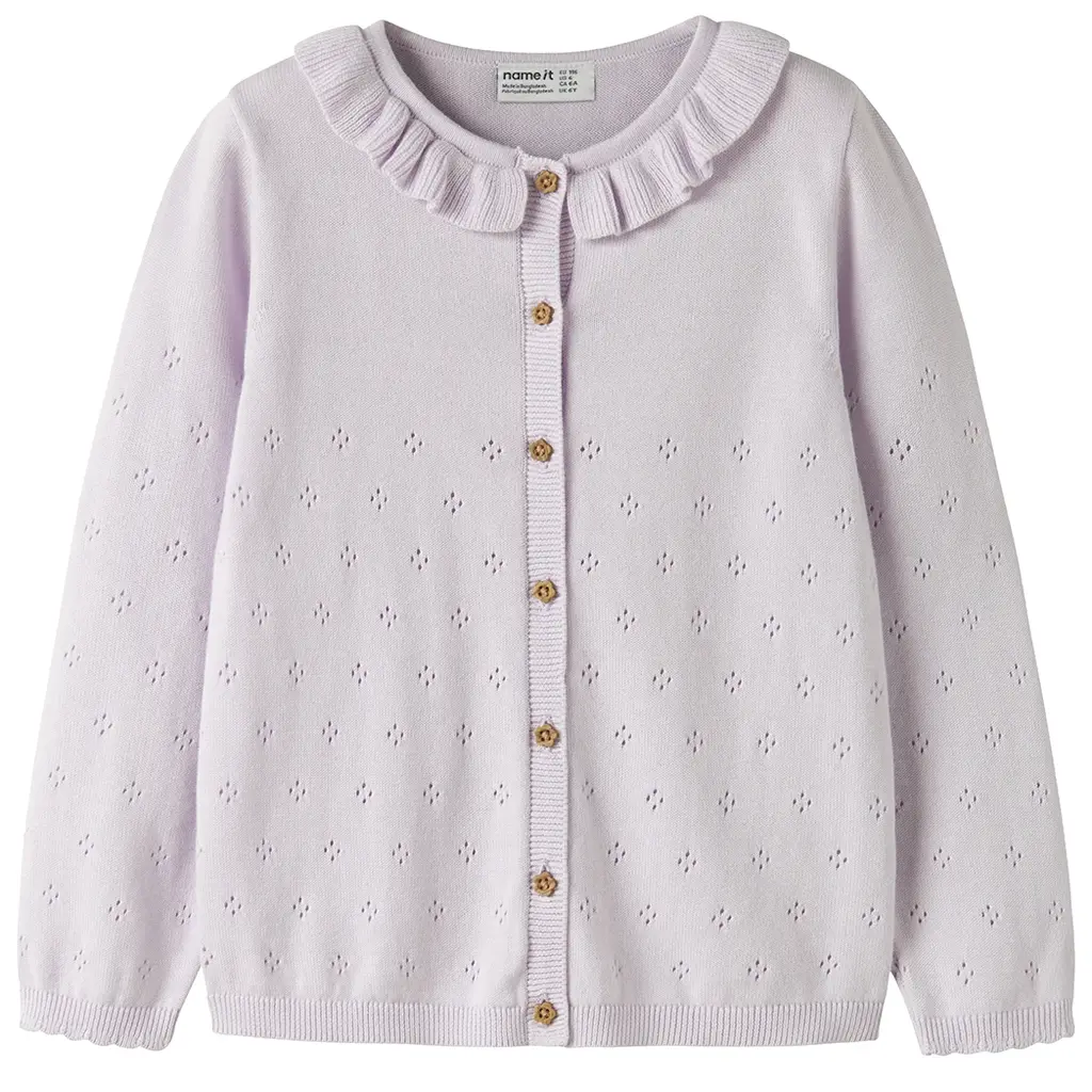 Gebreid vestje Diame (lavender fog)