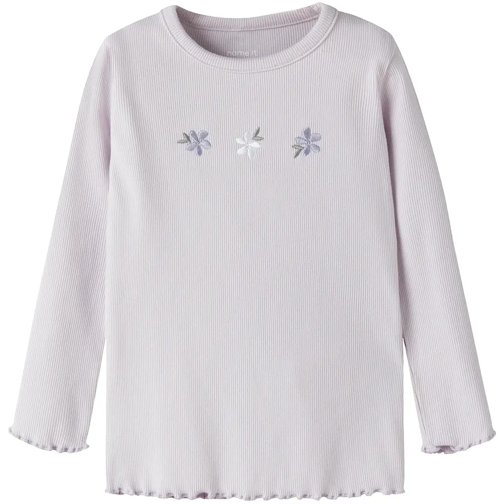 Longsleeve rib Dari (lavender fog)