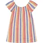 Daily7 Jurk stripe (heather rose)