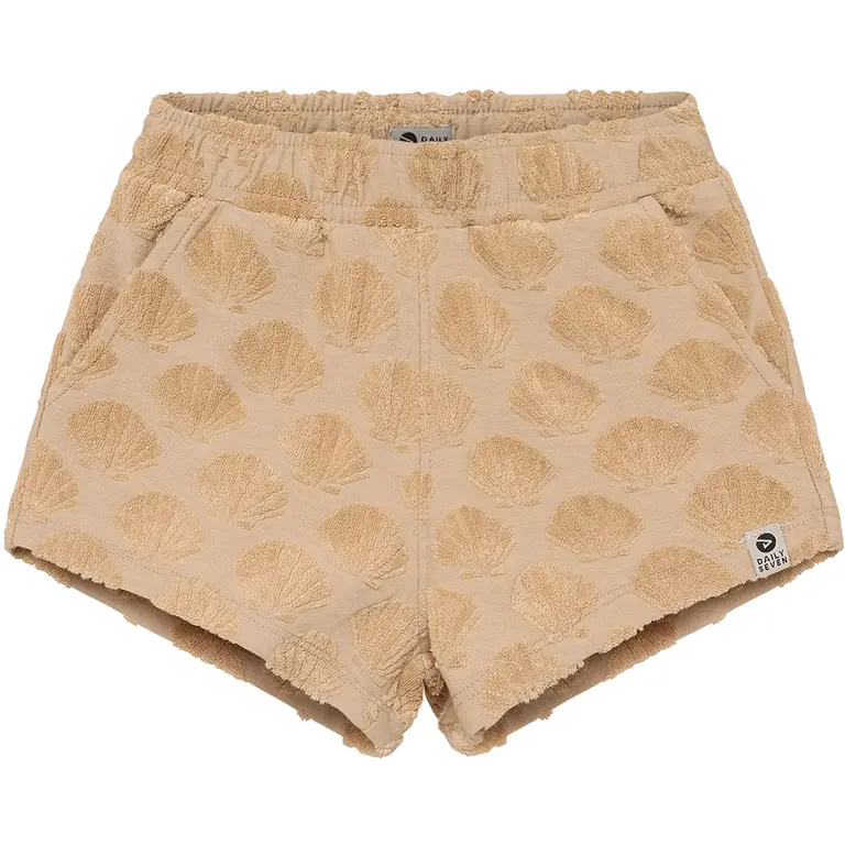 Korte broek badstof (latte sand)