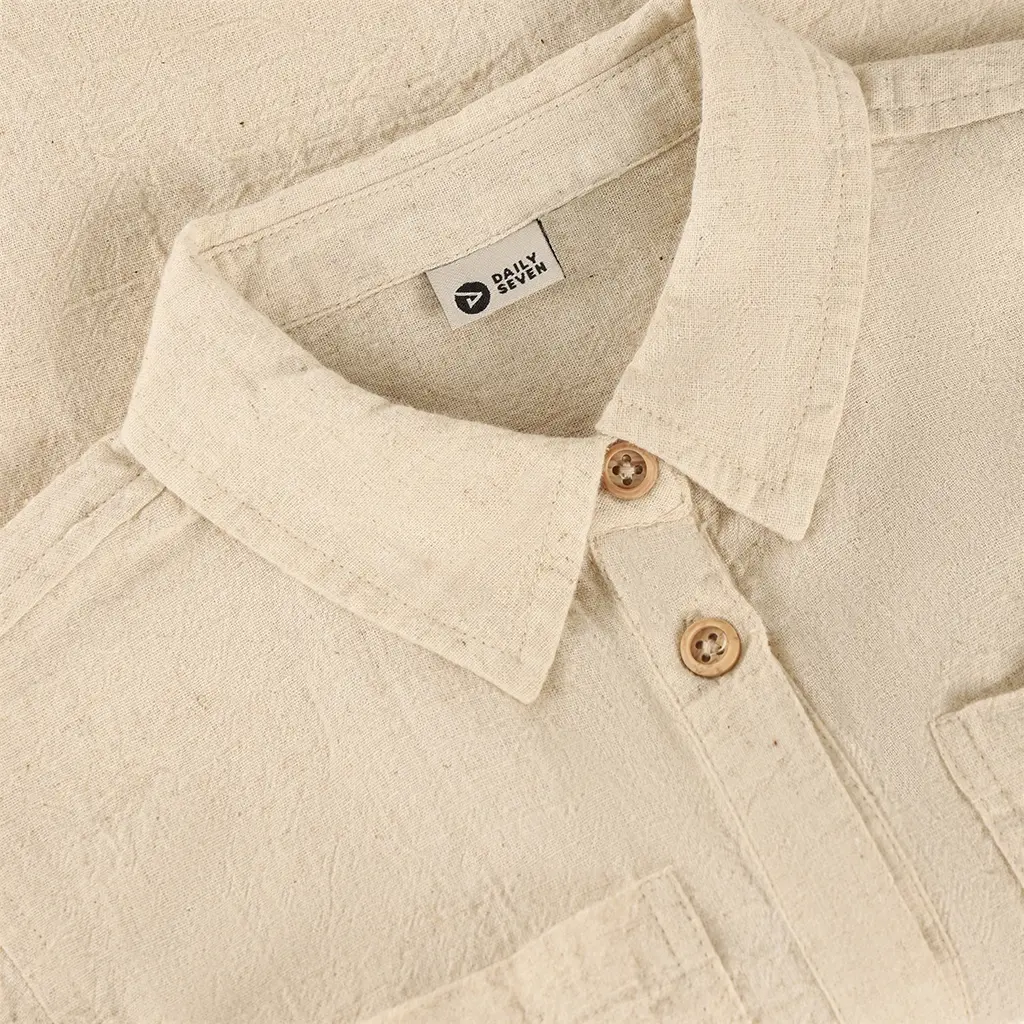 Overhemd linen (sandshell)