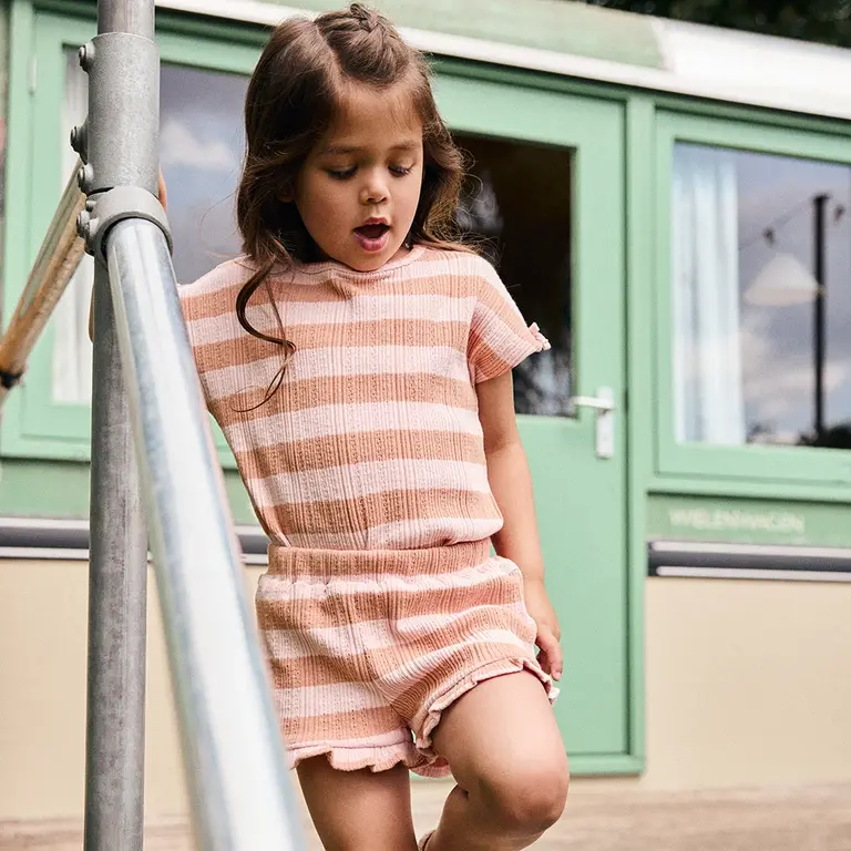 T-shirt stripe (silver pink)