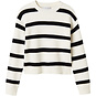 Name It Gebreide trui Vnilla (cloud dancer/black stripe)